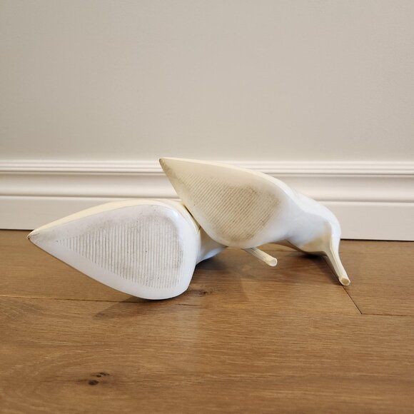 Aldo White Patent Pointy Heels - Picture 3 of 4